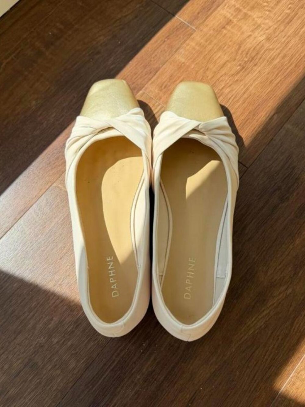 Daphne Cream Ballet Flats
